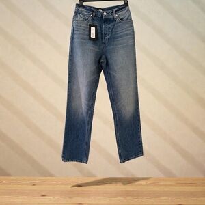 PAIGE Sawyer High Waist Straight Leg Jeans
